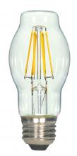 Satco Products Inc. S9268 - Discontinued - 4.5 Watt BT15 LED; Clear; Medium base; 2700K; 450 Lumens; 120 Volt