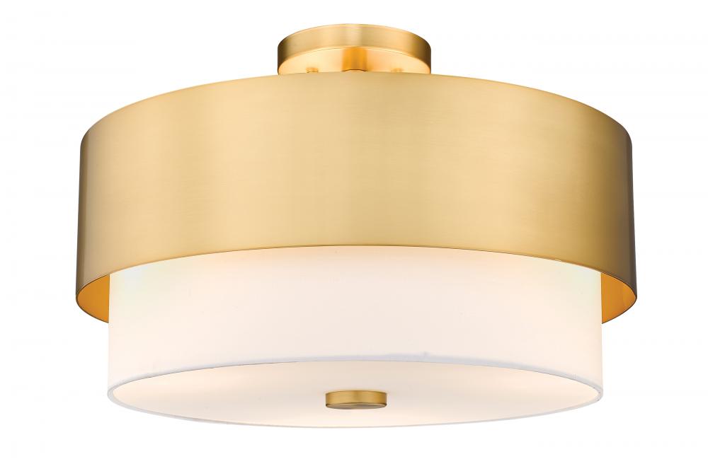 3 Light Semi Flush Mount