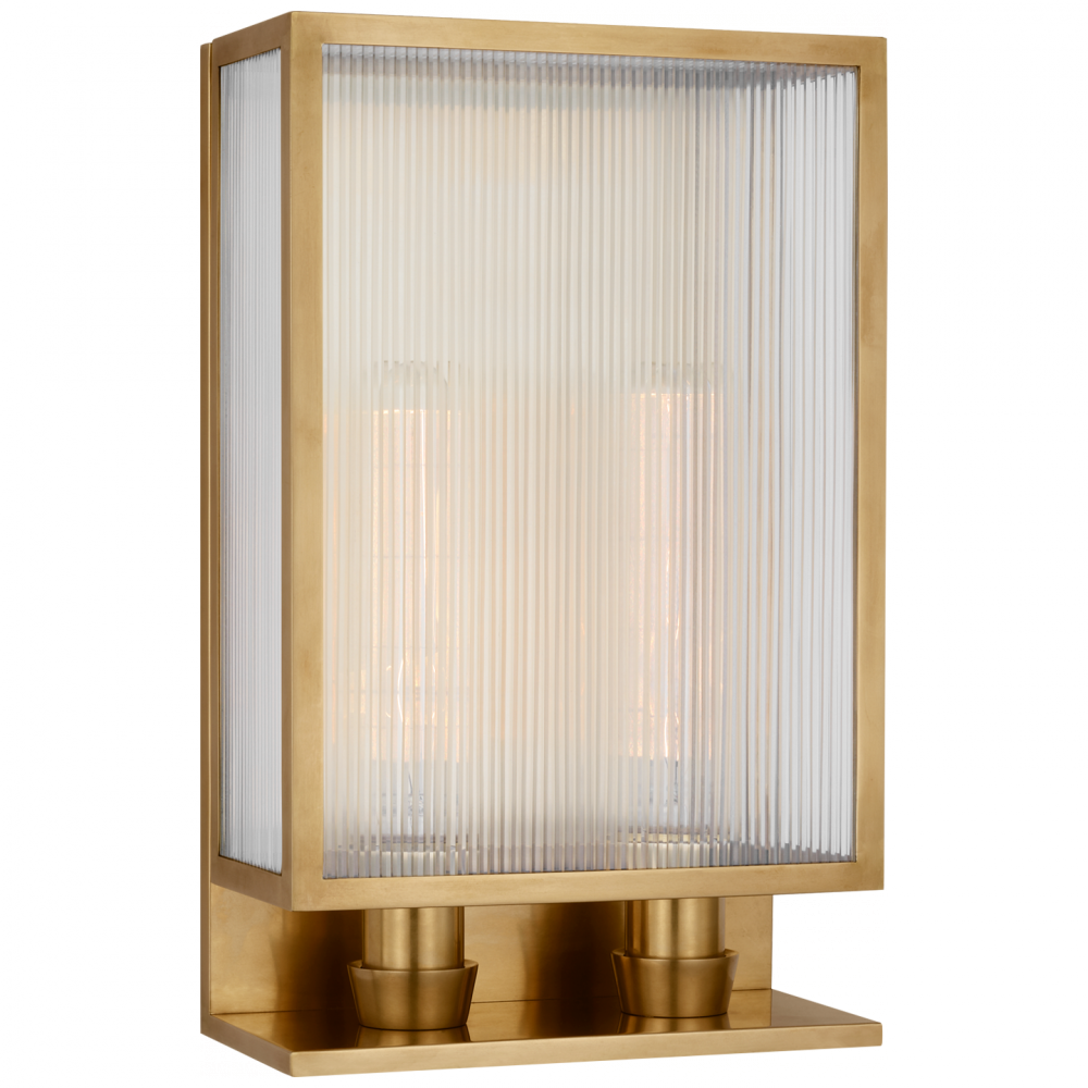 York 16&#34; Double Box Sconce