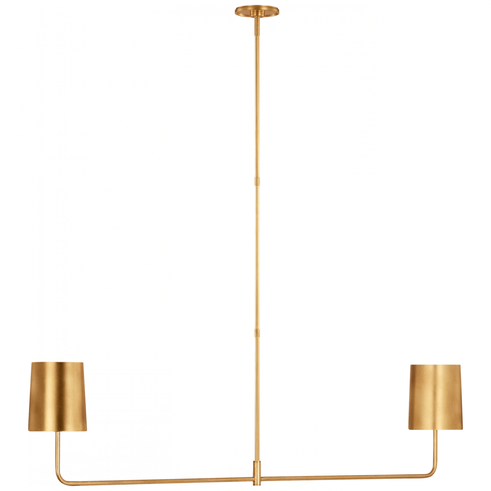 Go Lightly 54&#34; Two Light Linear Chandelier
