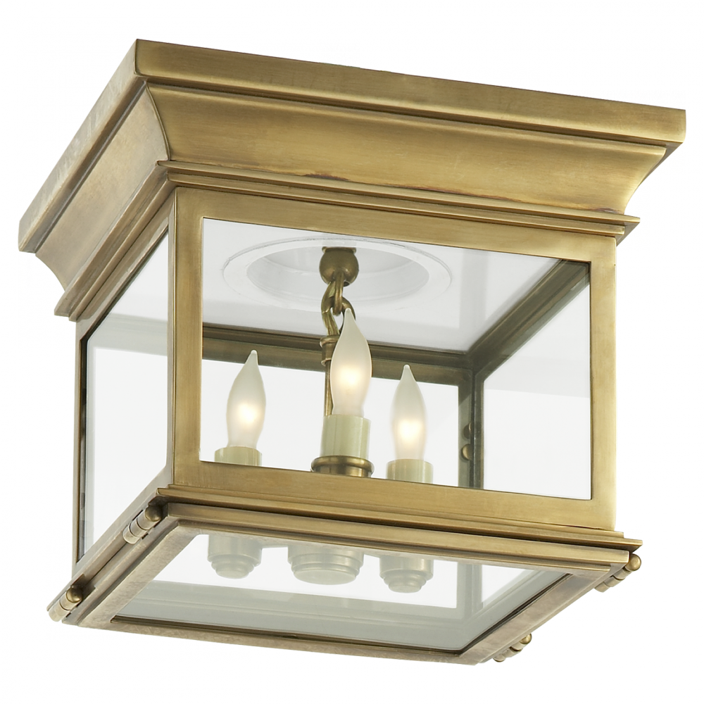 Club Small Square Flush Mount