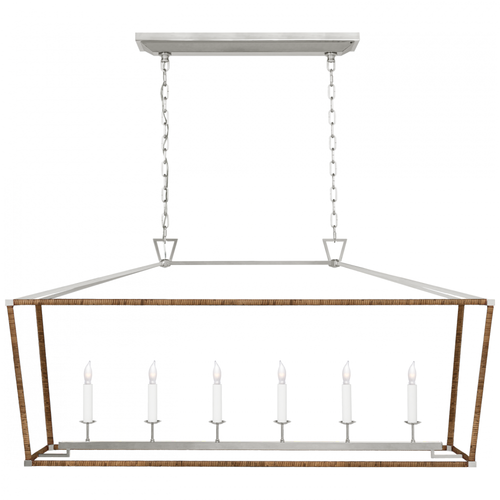 Darlana Large Rattan Wrapped Linear Lantern