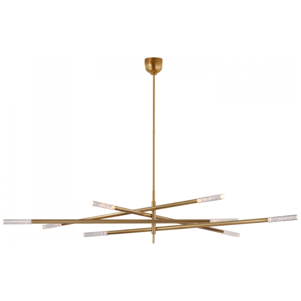 Rousseau Oversized Eight Light Articulating Chandelier