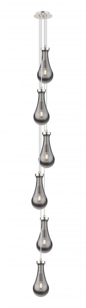 Owego - 6 Light - 7 inch - Polished Nickel - Multi Pendant