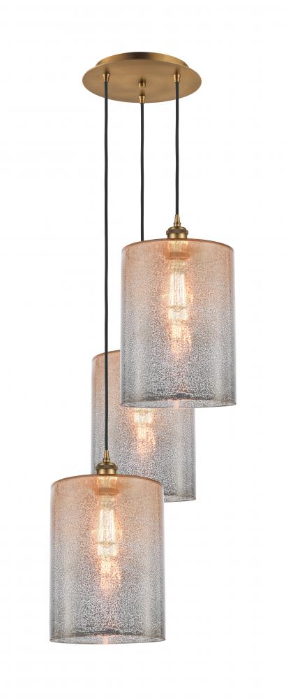 Cobbleskill - 3 Light - 16 inch - Brushed Brass - Cord Hung - Multi Pendant