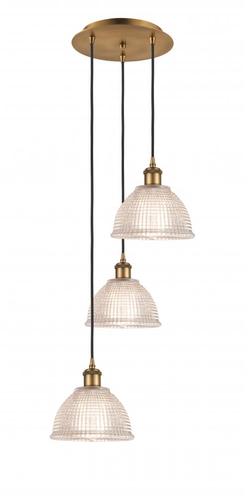 Arietta - 3 Light - 15 inch - Brushed Brass - Cord Hung - Multi Pendant