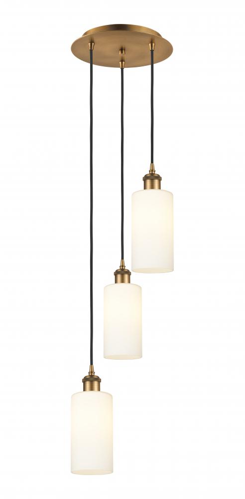 Crown Point - 3 Light - 13 inch - Brushed Brass - Multi Pendant