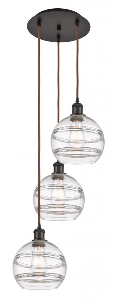 Rochester - 3 Light - 15 inch - Oil Rubbed Bronze - Cord hung - Multi Pendant