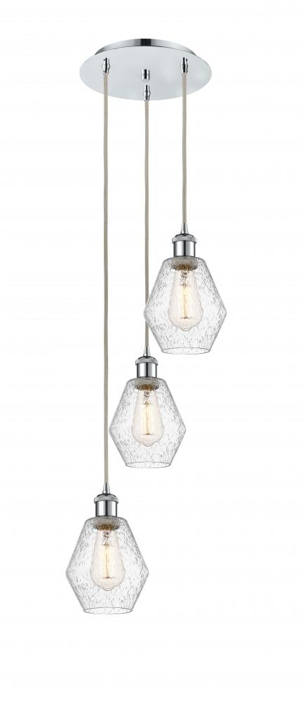 Cindyrella - 3 Light - 13 inch - Polished Chrome - Cord Hung - Multi Pendant