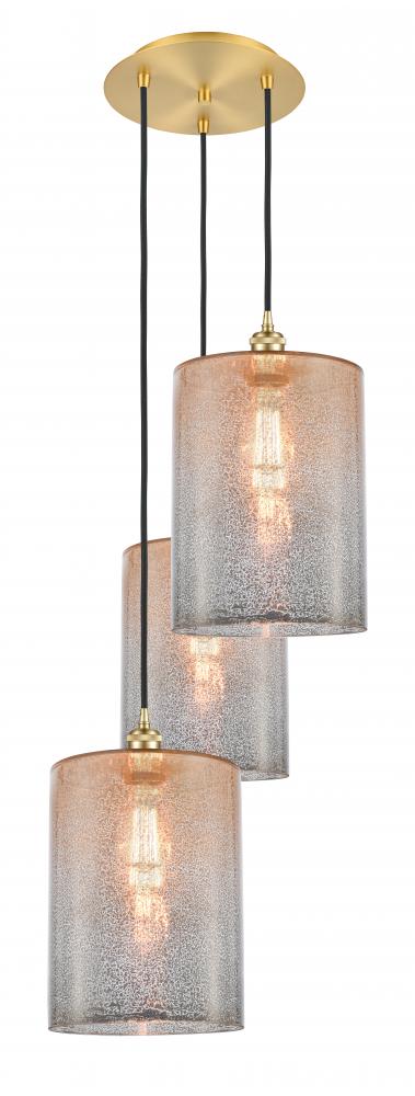 Cobbleskill - 3 Light - 16 inch - Satin Gold - Cord Hung - Multi Pendant