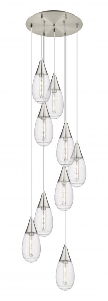 Malone - 9 Light - 20 inch - Brushed Satin Nickel - Multi Pendant