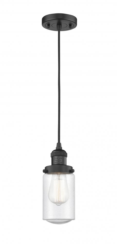 Dover - 1 Light - 5 inch - Matte Black - Cord hung - Mini Pendant