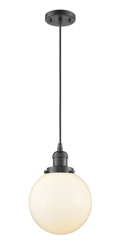 Beacon - 1 Light - 8 inch - Oil Rubbed Bronze - Cord hung - Mini Pendant