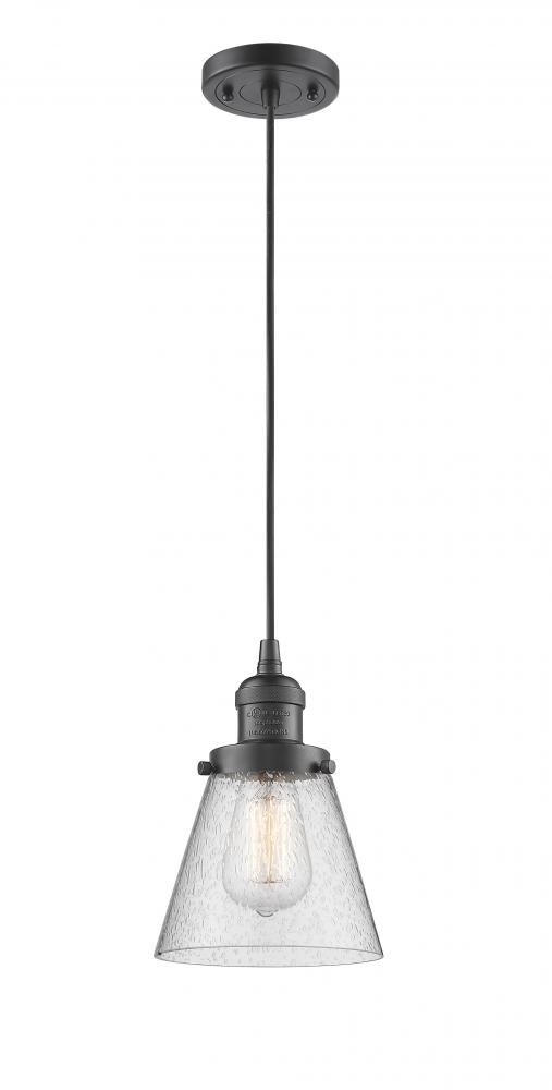 Cone - 1 Light - 6 inch - Oil Rubbed Bronze - Cord hung - Mini Pendant