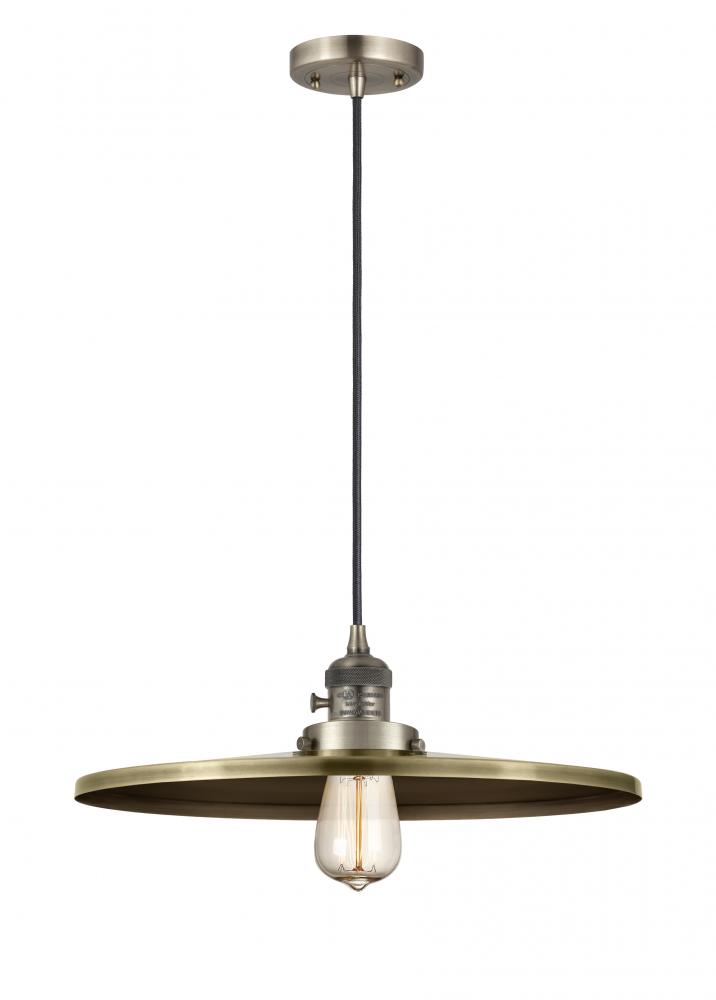 Appalachian - 1 Light - 16 inch - Antique Brass - Cord hung - Mini Pendant