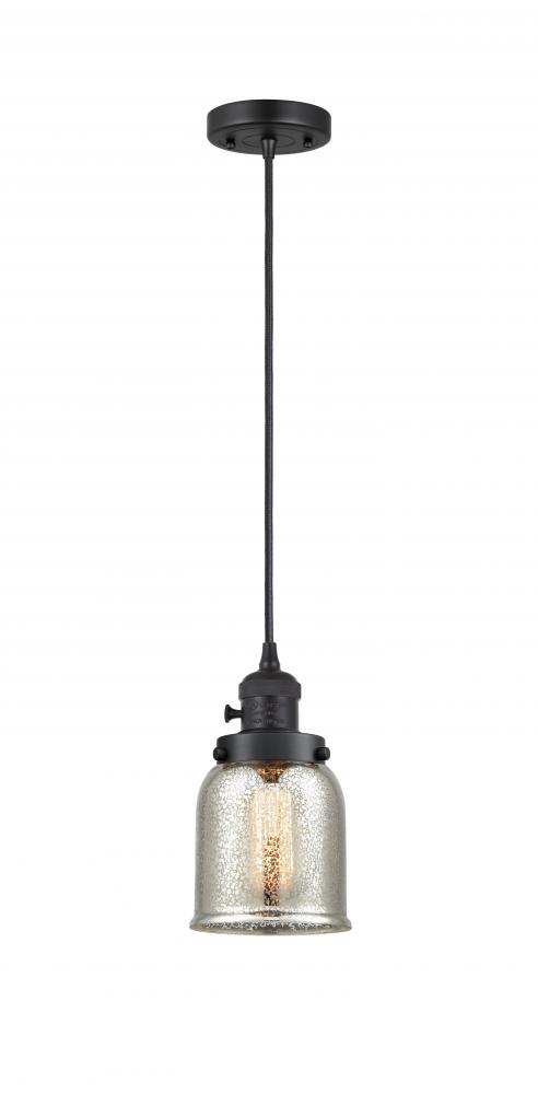 Bell - 1 Light - 5 inch - Matte Black - Cord hung - Mini Pendant