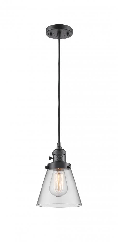 Cone - 1 Light - 6 inch - Oil Rubbed Bronze - Cord hung - Mini Pendant