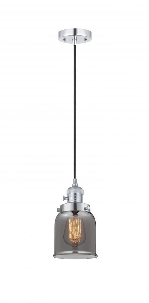 Bell - 1 Light - 5 inch - Polished Chrome - Cord hung - Mini Pendant