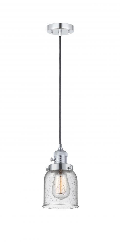 Bell - 1 Light - 5 inch - Polished Chrome - Cord hung - Mini Pendant