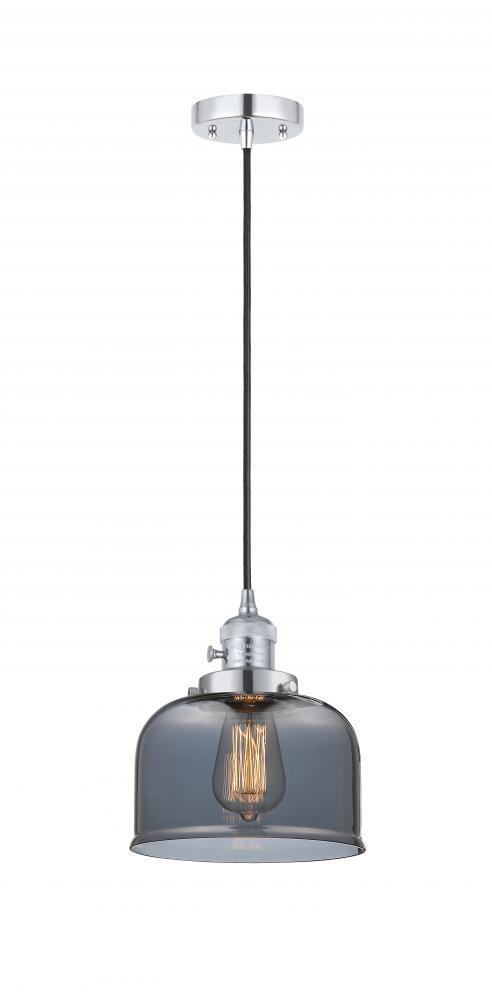 Bell - 1 Light - 8 inch - Polished Chrome - Cord hung - Mini Pendant