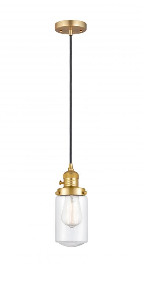 Dover - 1 Light - 5 inch - Satin Gold - Cord hung - Mini Pendant