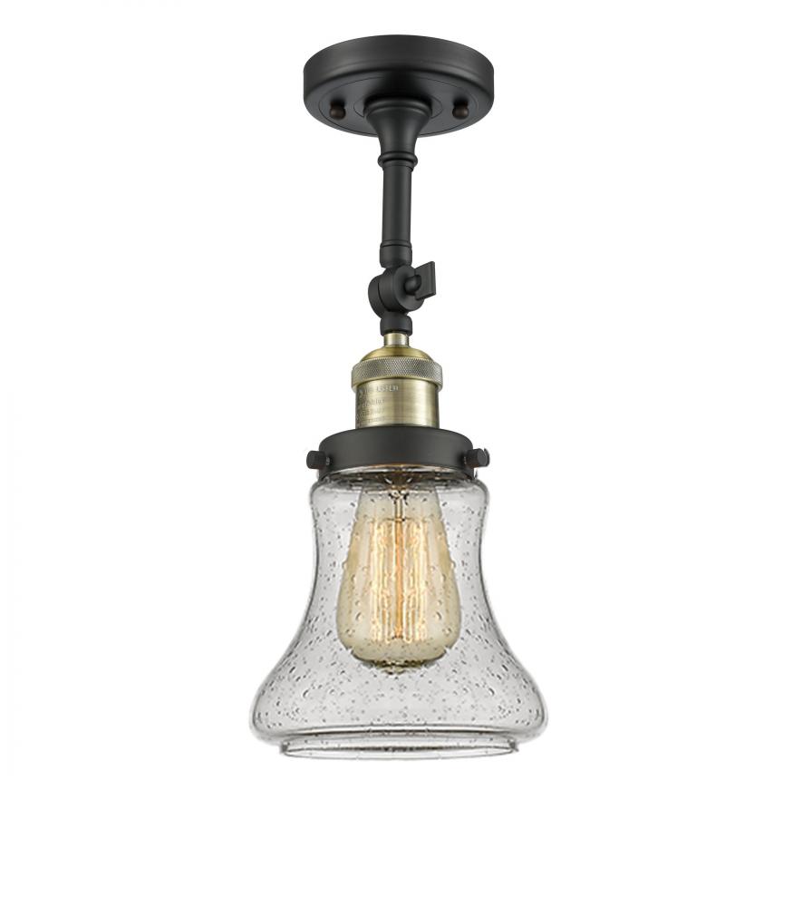 Bellmont - 1 Light - 6 inch - Black Antique Brass - Semi-Flush Mount