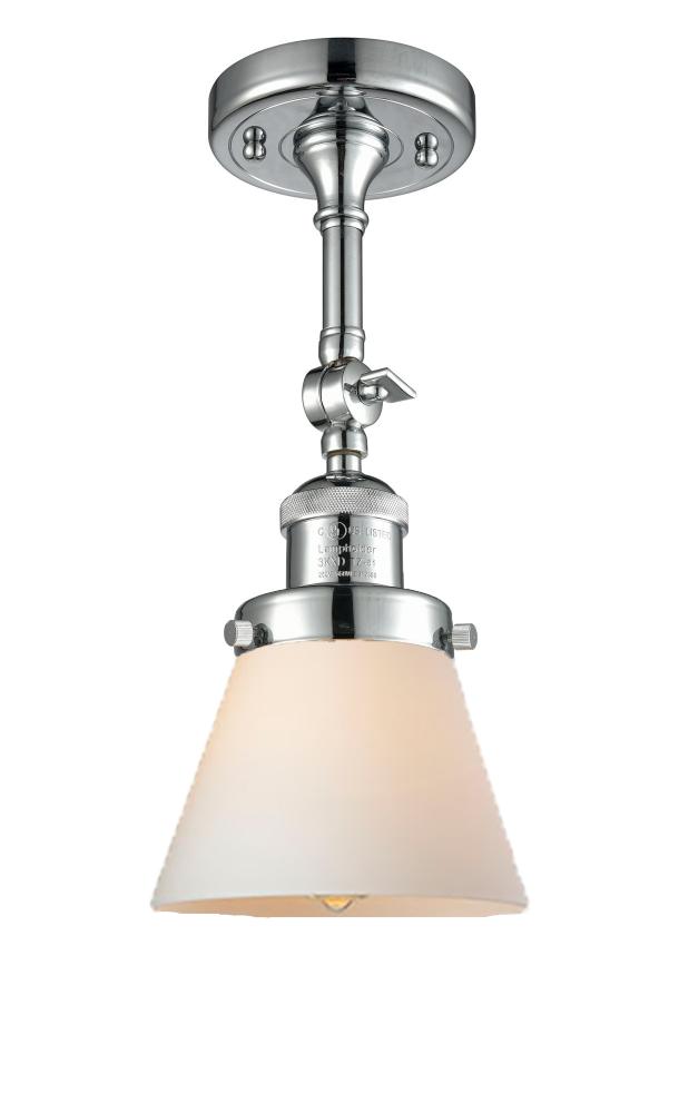 Cone - 1 Light - 6 inch - Polished Chrome - Semi-Flush Mount