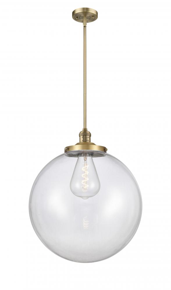 Beacon - 1 Light - 18 inch - Brushed Brass - Stem Hung - Pendant