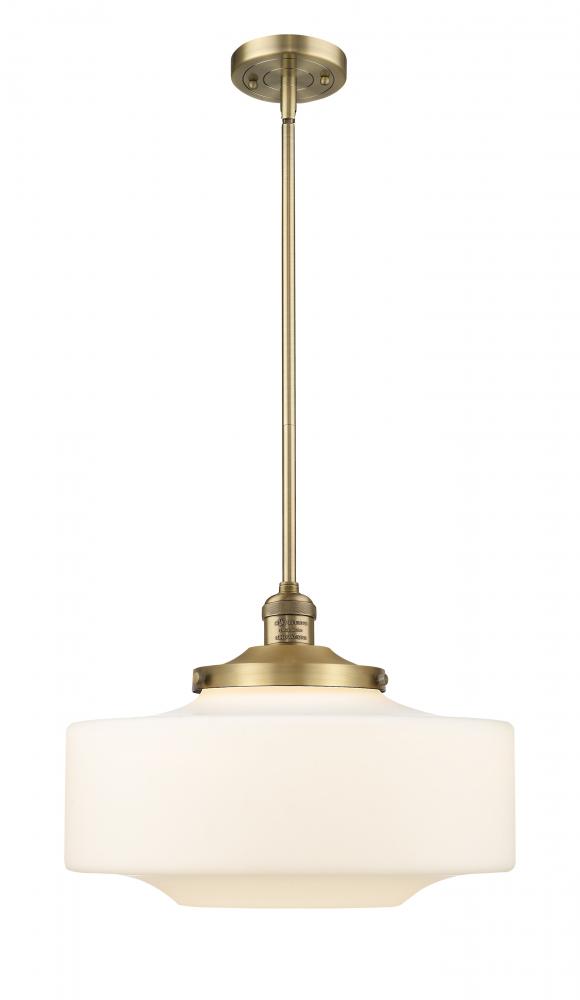 Bridgeton - 1 Light - 16 inch - Brushed Brass - Stem Hung - Mini Pendant