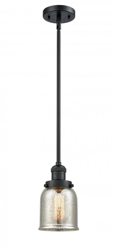 Bell - 1 Light - 5 inch - Matte Black - Stem Hung - Mini Pendant