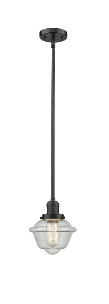 Oxford - 1 Light - 8 inch - Oil Rubbed Bronze - Stem Hung - Mini Pendant