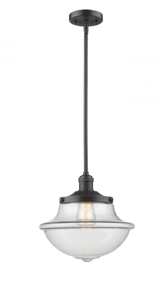 Oxford - 1 Light - 12 inch - Oil Rubbed Bronze - Stem Hung - Mini Pendant