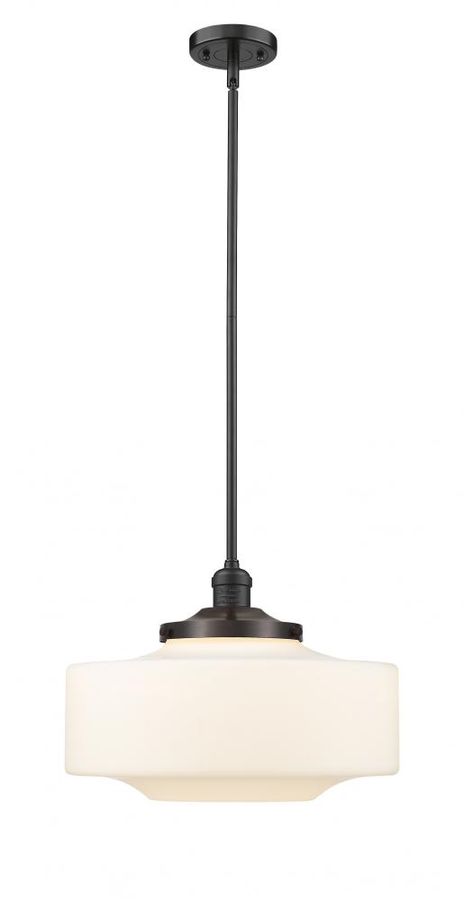 Bridgeton - 1 Light - 16 inch - Oil Rubbed Bronze - Stem Hung - Mini Pendant