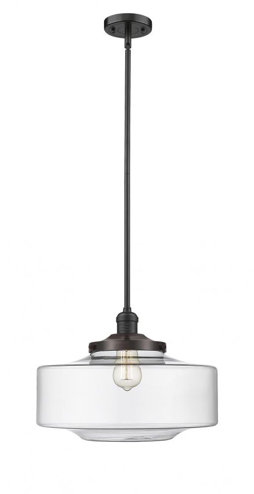 Bridgeton - 1 Light - 16 inch - Oil Rubbed Bronze - Stem Hung - Mini Pendant