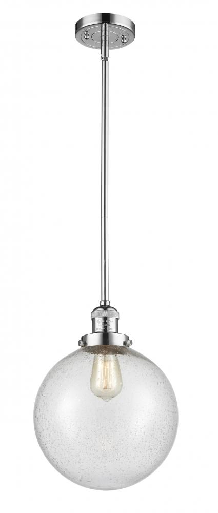 Beacon - 1 Light - 10 inch - Polished Chrome - Stem Hung - Mini Pendant