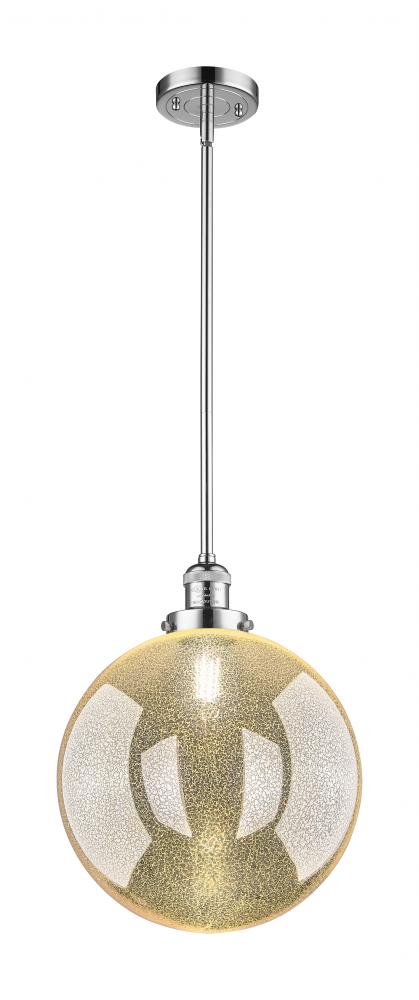 Beacon - 1 Light - 12 inch - Polished Chrome - Stem Hung - Mini Pendant