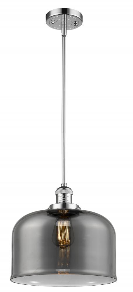 Bell - 1 Light - 12 inch - Polished Chrome - Stem Hung - Mini Pendant