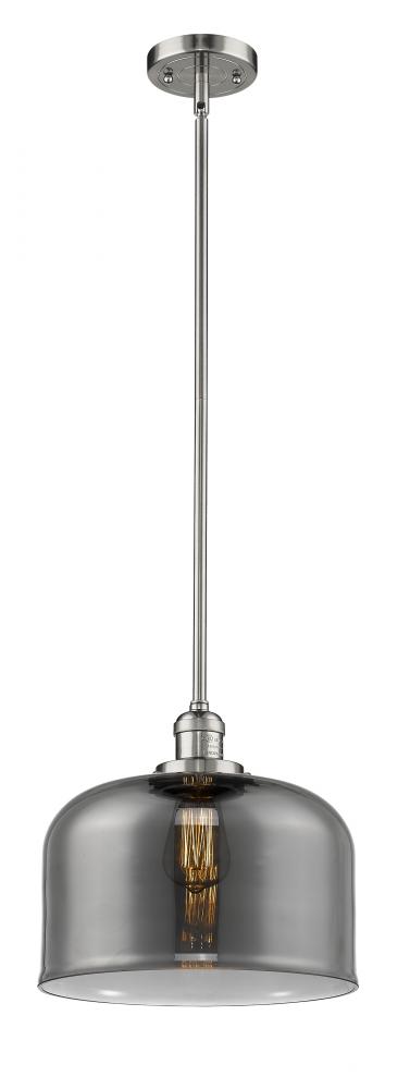 Bell - 1 Light - 12 inch - Polished Nickel - Stem Hung - Mini Pendant