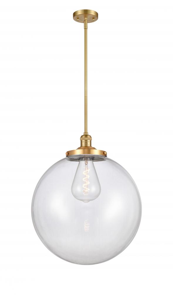 Beacon - 1 Light - 18 inch - Satin Gold - Stem Hung - Pendant