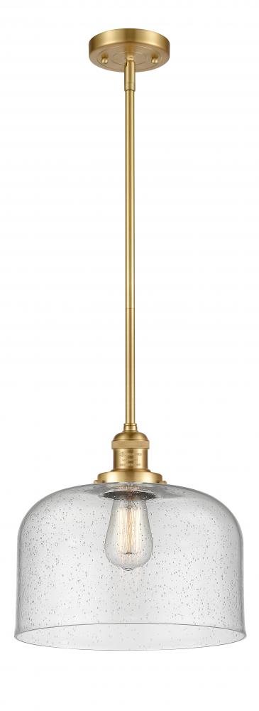 Bell - 1 Light - 12 inch - Satin Gold - Stem Hung - Mini Pendant