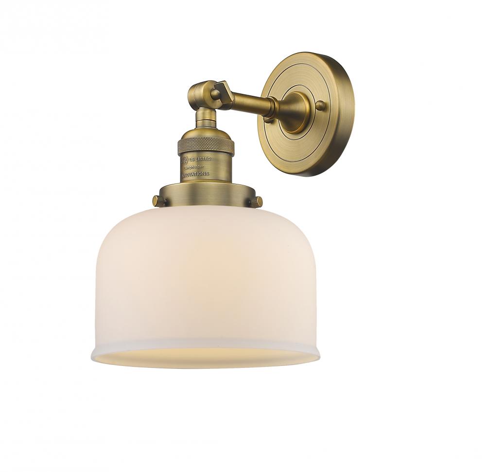 Bell - 1 Light - 8 inch - Brushed Brass - Sconce