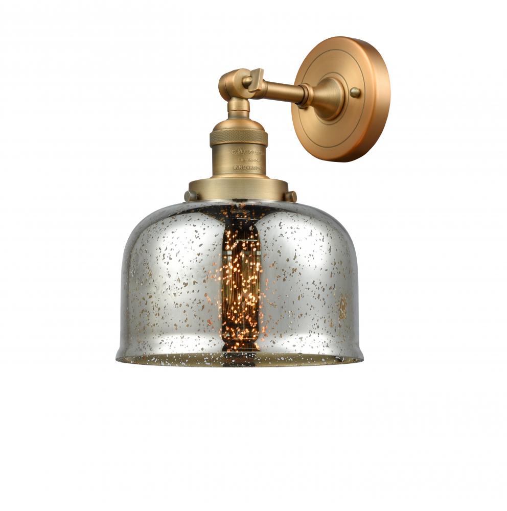 Bell - 1 Light - 8 inch - Brushed Brass - Sconce