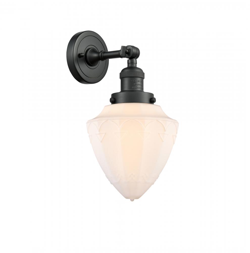 Bullet - 1 Light - 7 inch - Matte Black - Sconce