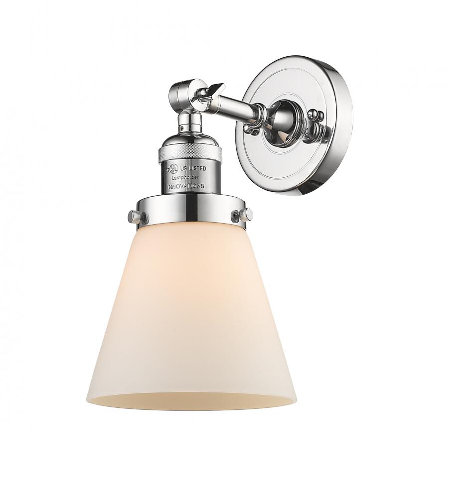 Cone - 1 Light - 6 inch - Polished Chrome - Sconce