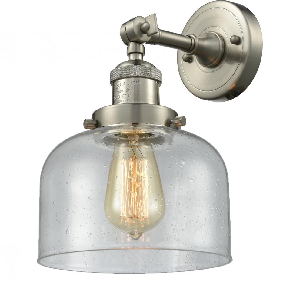 Bell - 1 Light - 8 inch - Polished Nickel - Sconce