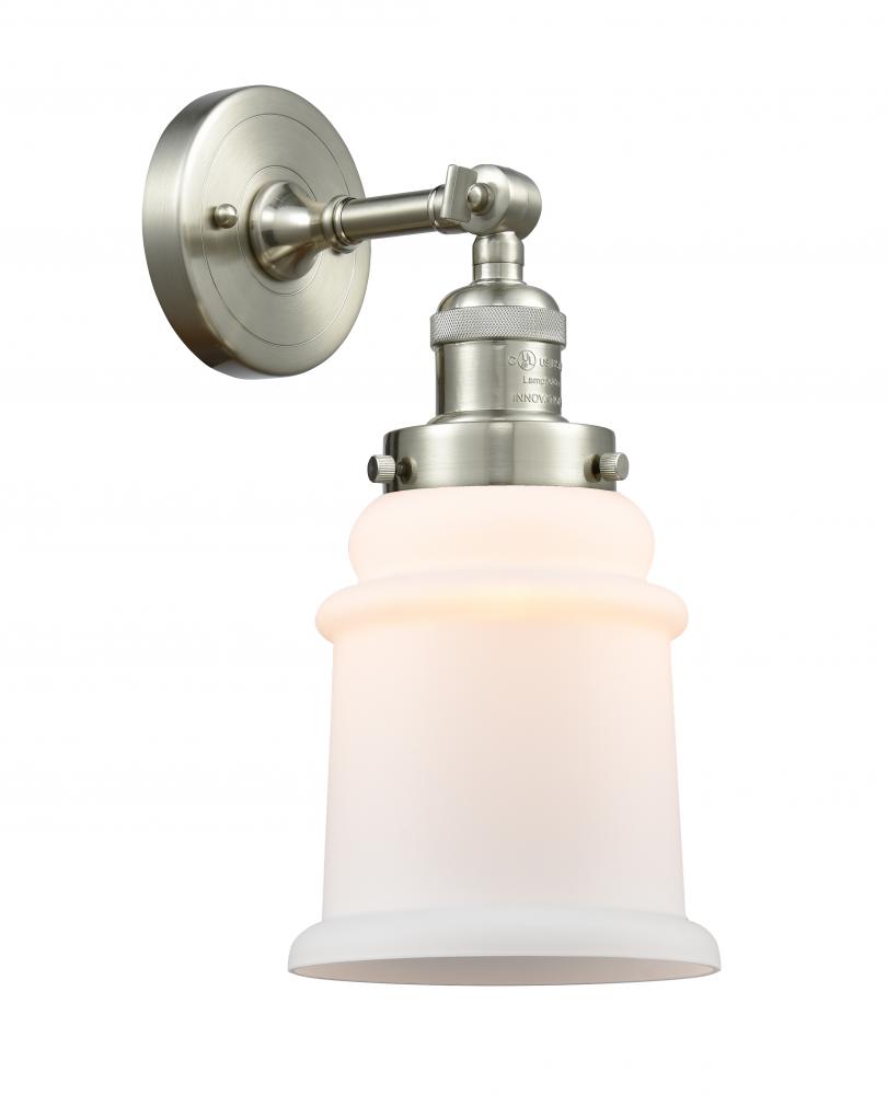 Canton - 1 Light - 7 inch - Brushed Satin Nickel - Sconce