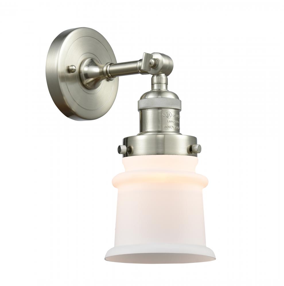 Canton - 1 Light - 5 inch - Brushed Satin Nickel - Sconce