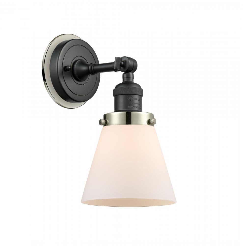 Cone - 1 Light - 6 inch - Matte Black - Sconce