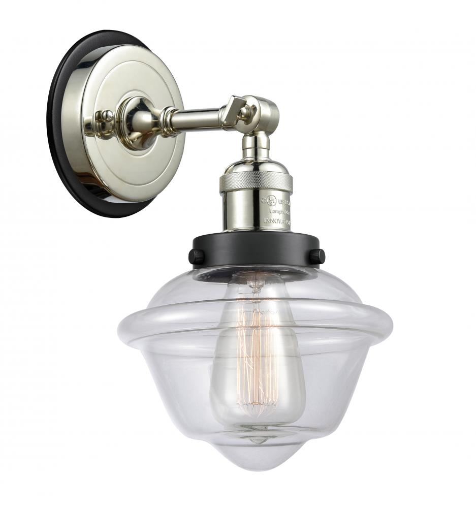 Oxford - 1 Light - 8 inch - Polished Nickel - Sconce