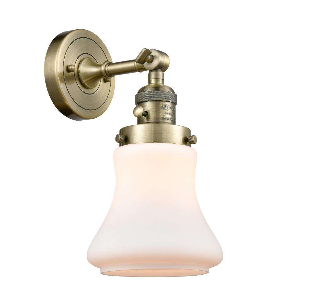 Bellmont - 1 Light - 7 inch - Antique Brass - Sconce